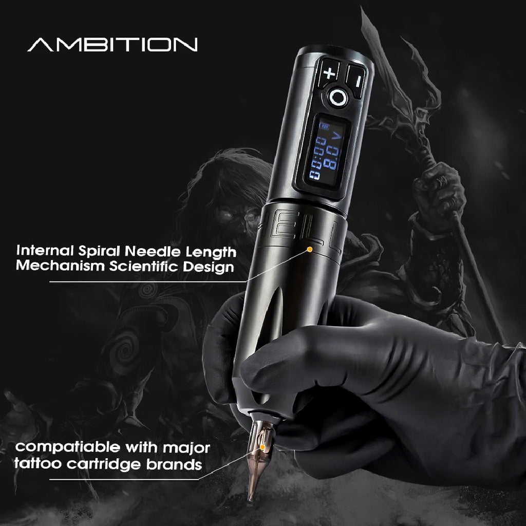 PEN AMBITION MAQUINA ROTATIVA PLUMA DE TATUAJE