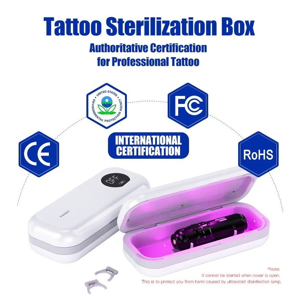 TATTOO STERILIZATION BOX CAJA DE ESTERILIZACIÓN PARA MÁQUINAS TATTOO