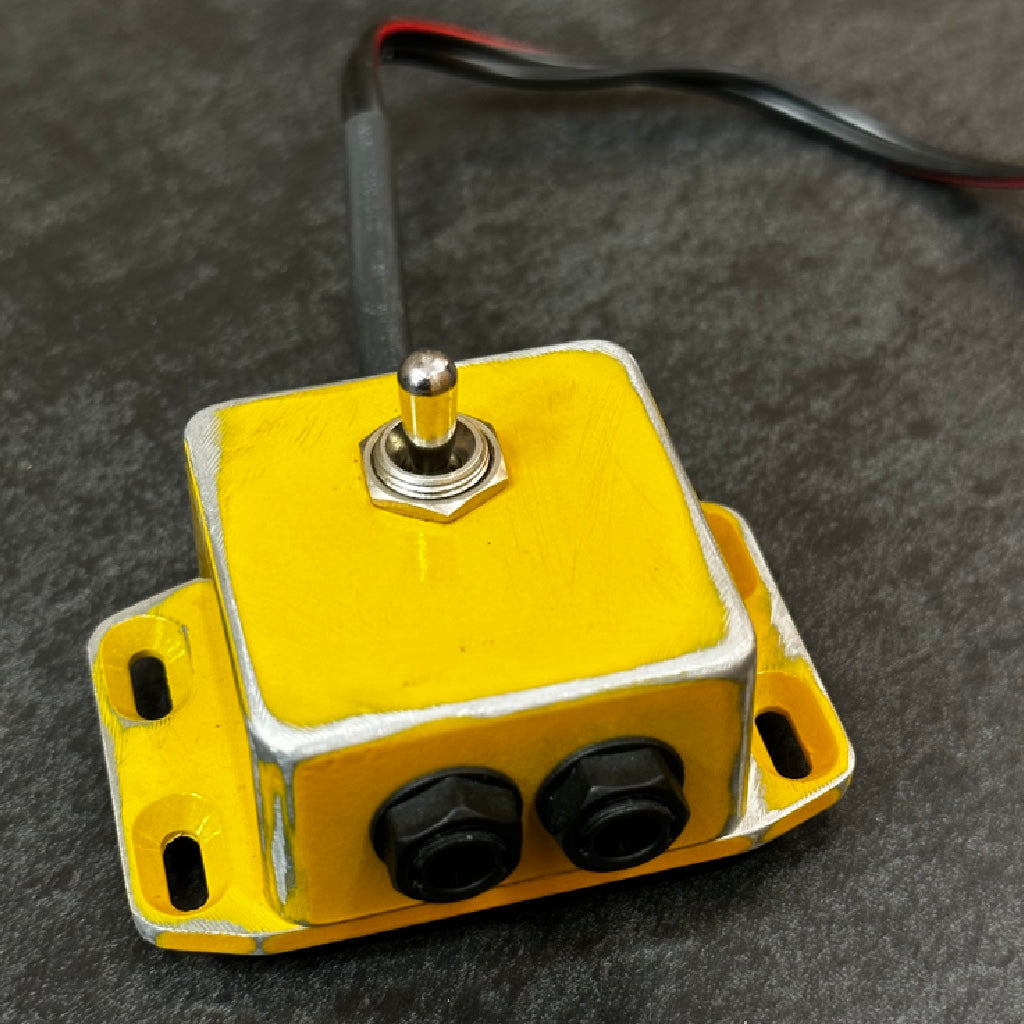 INTERRUPTOR DOBLE PARA 2 MÁQUINAS YELLOW HANDSWITCH-SWITCHBOX