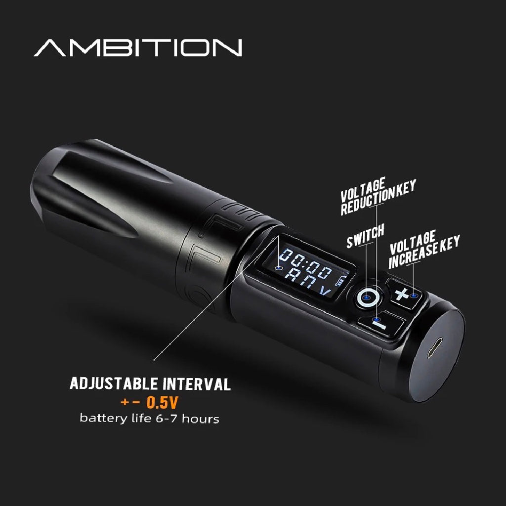 PEN AMBITION MAQUINA ROTATIVA PLUMA DE TATUAJE
