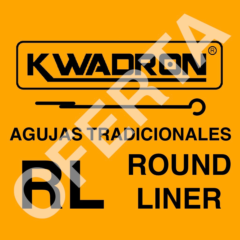 KWADRON TRADICIONAL RL Y RS ROUND LINER AGUJAS TATUAJE VARILLA