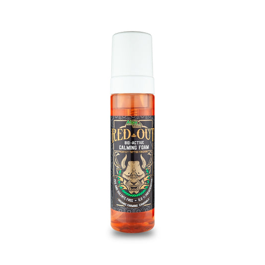 RED OUT BIOACTIVE CALMING FOAM ALOE TATTOO 220mL.